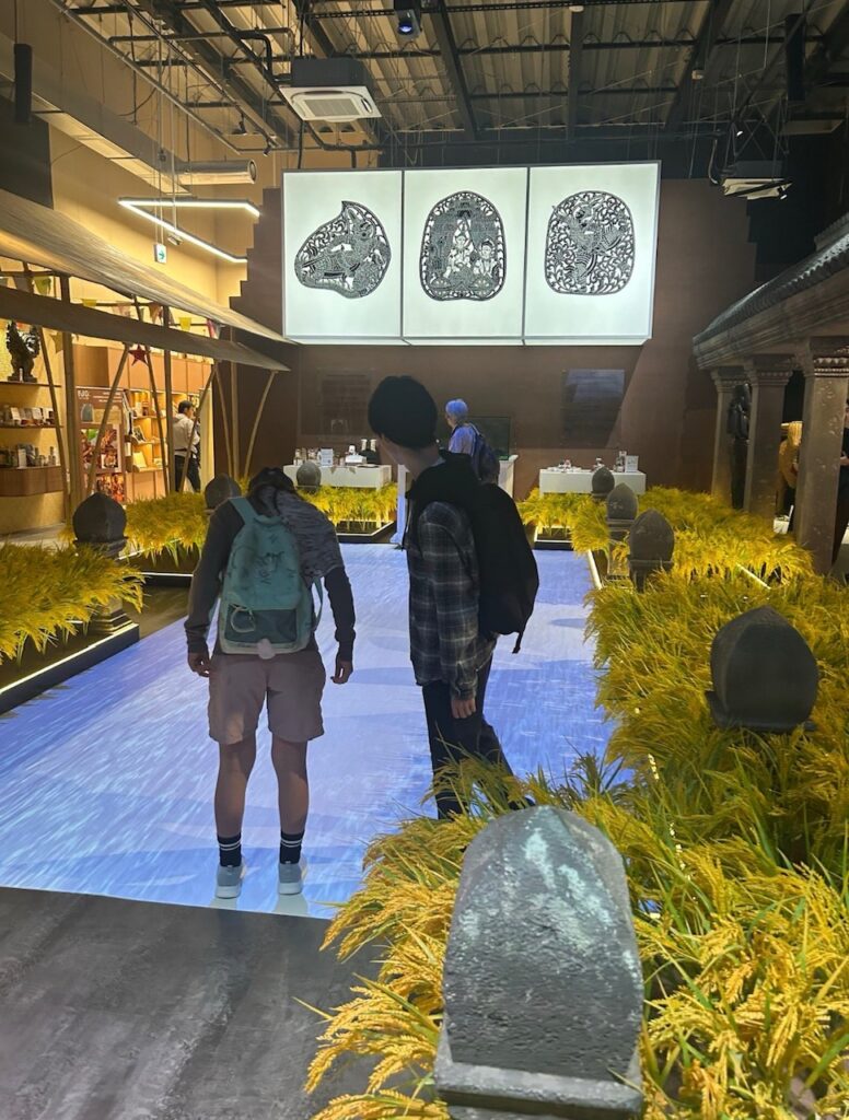 カンボジアパビリオン 伝統文化の展示