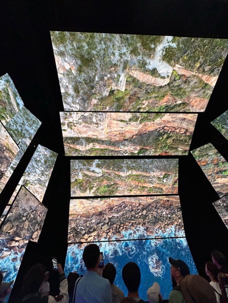 オーストラリアパビリオン 天井いっぱいの大迫力映像