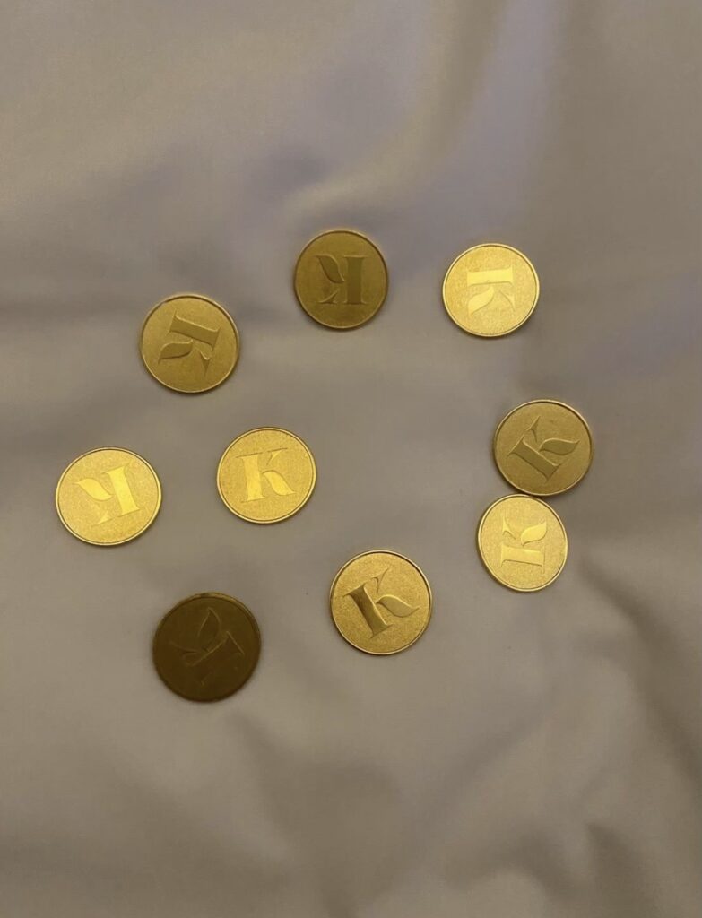 THE KNOT HIROSHIMAのウェルカムドリンクコイン