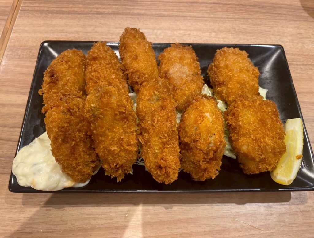 ラーメン椛のカキフライ